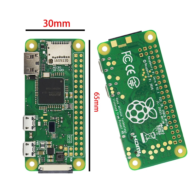 Оригинальный Raspberry Pi Zero W беспроводной стартовый комплект с адаптером питания