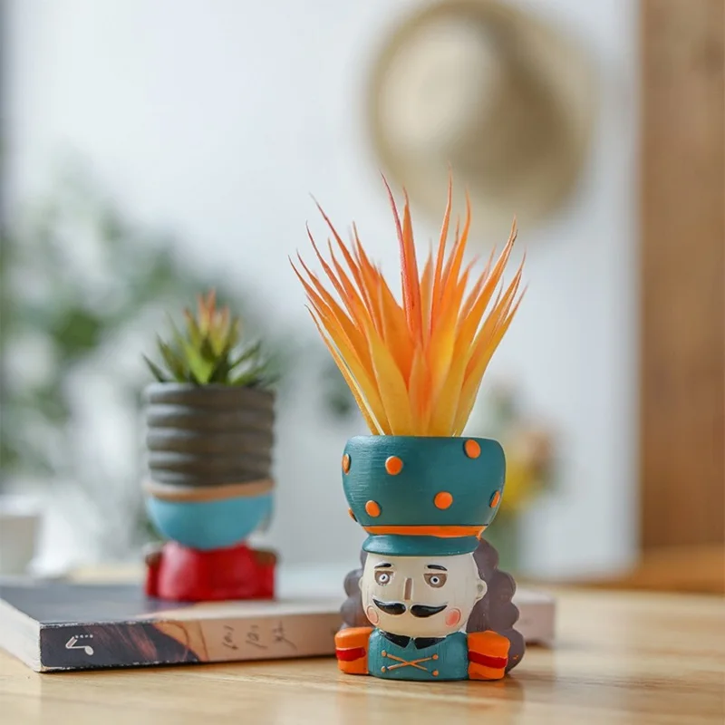 Грецкий орех в сказочном стиле Смолы Цветочный Горшок Кашпо для суккулентных