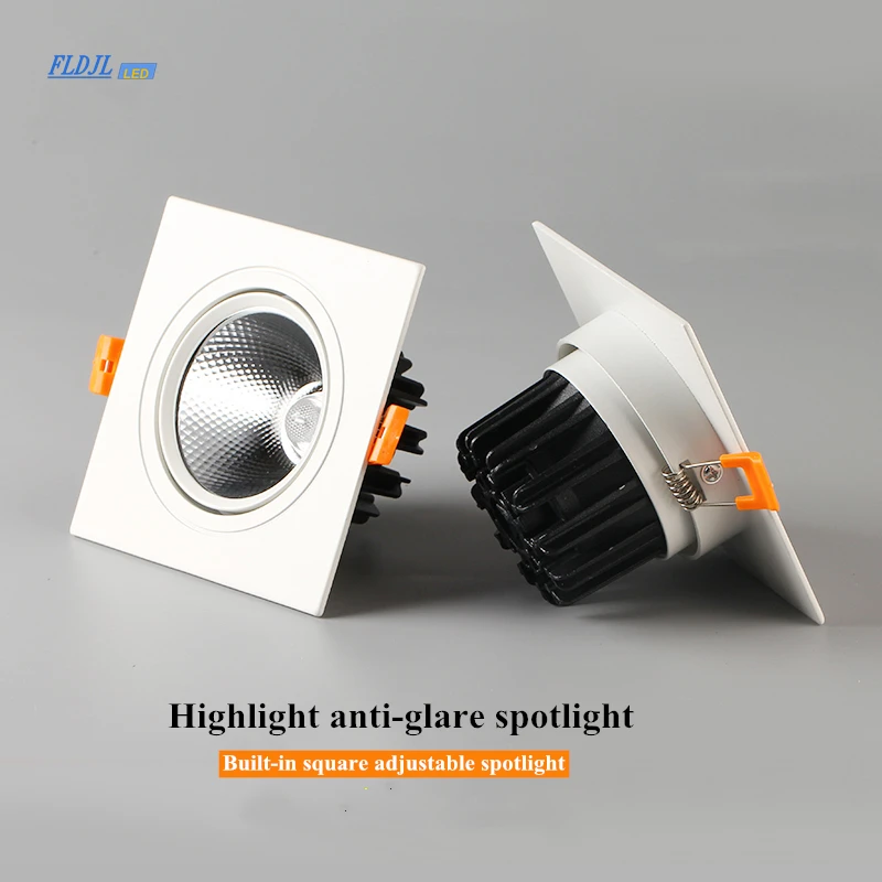 1 шт. квадратный Диммируемый светодиодный пуховый светильник cob потолочный