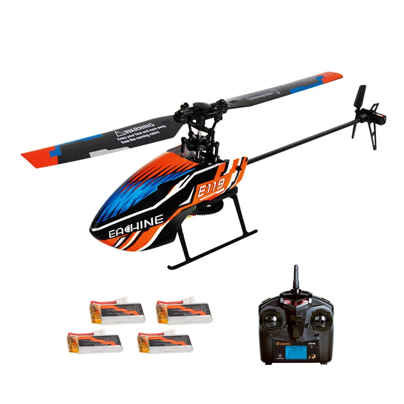 Eachine E119 2 4G 4CH 6 осевой беспилотный передатчик с светодиодный дисплеем RC вертолет RTF