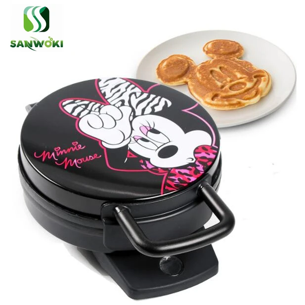 Милая мультяшная форма электрическая вафельница машина для выпечки завтрака