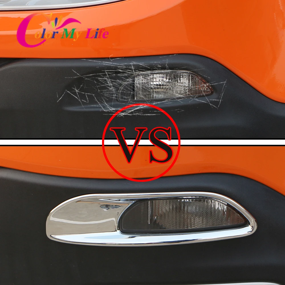 ABS хромированные Автомобильные дневные ходовые огни Защитная крышка Накладка