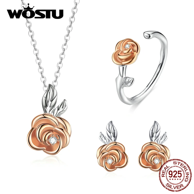 Женский комплект из колье серёг и кольца серебра 925 пробы|Ювелирные наборы| |