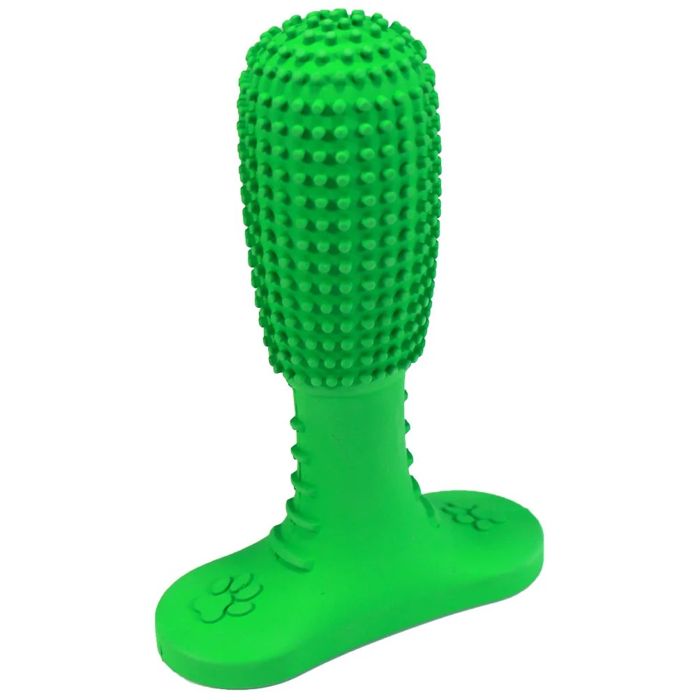 

2021 Hot Sale Pet Supplies Pet Toothbrush Dog Toothbrush Molar Stick Cleaning Stick Rubber Toy Bite Resistant