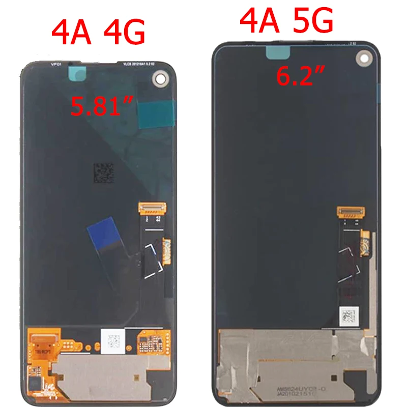 Оригинальный ЖК-дисплей Pixel 4A для Google 4G зеркальный с рамкой экран 5 81 дюйма дисплей