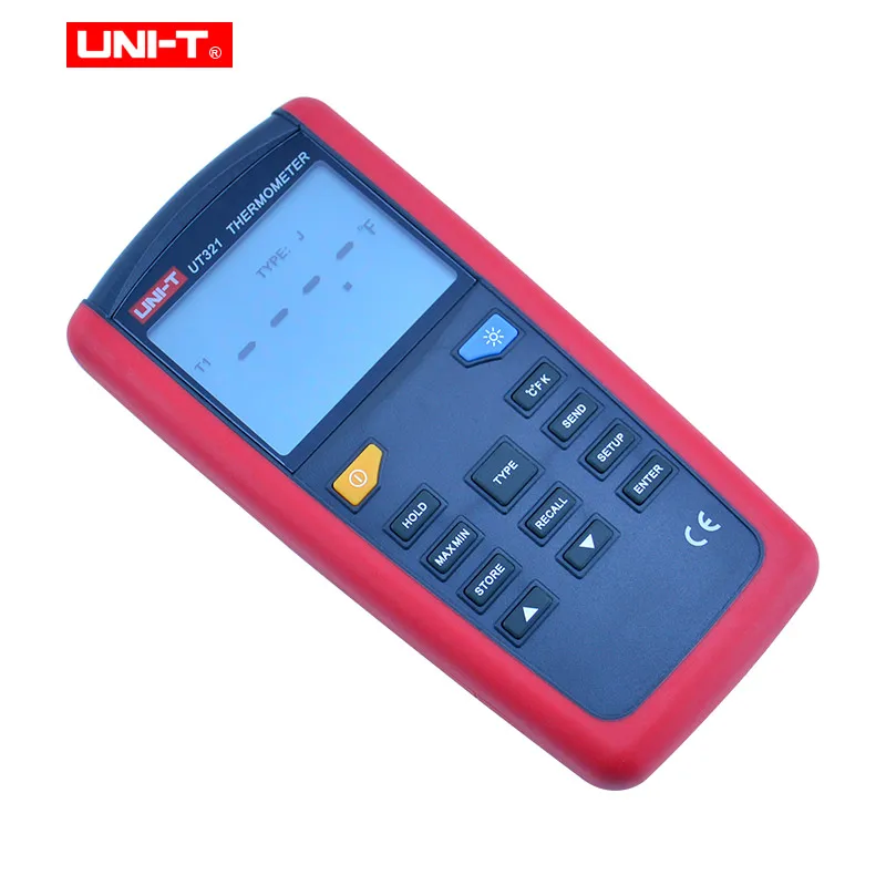 Контактный термометр пирометр UT321/UT325 с датчиком температуры термопары хранение