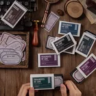 50 шт. Винтаж крафт Бумага Стикеры для заметок Блокноты украшения для скрапбукинга этикетка Бумага для Дневник путешествия журнал альбом