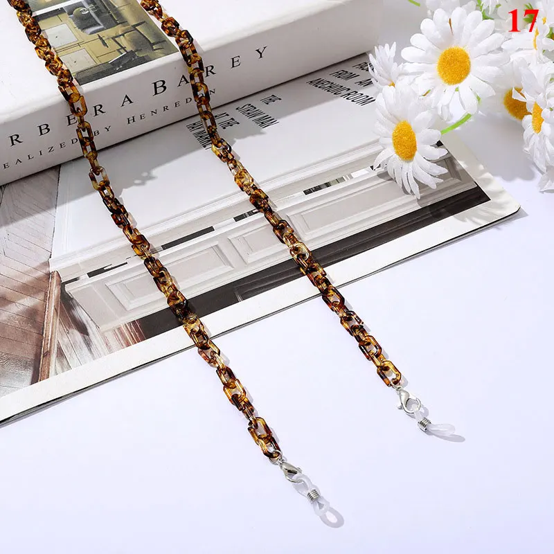 

Fashion Glasses Chain for Women Acrylic Sunglasses Chains Lanyard Straps Cords Chic Eyeglasses Holder Neck Chains Rope Wholesale