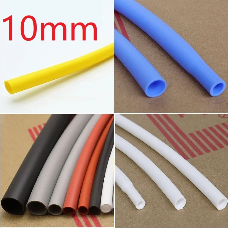 Диаметр 10 мм Гибкие Силиконовые термоусадочные трубки утепленные высокие