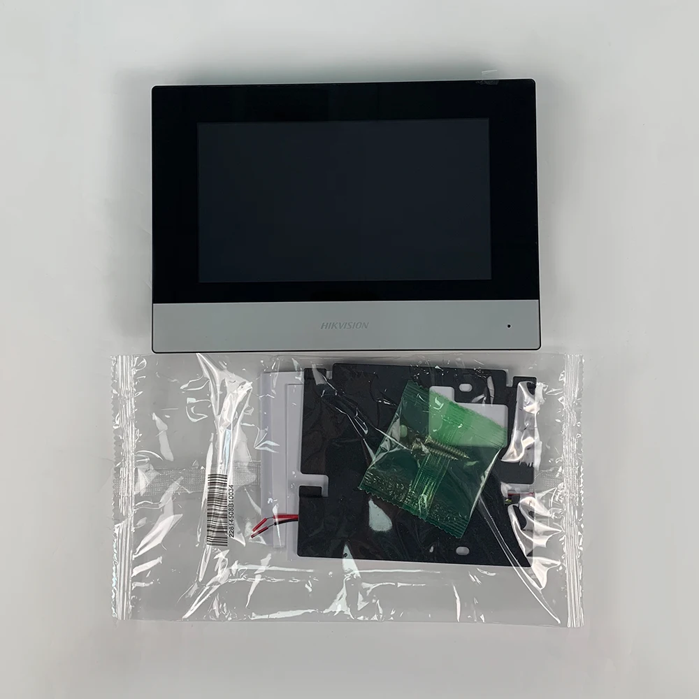 Купить Hikvision DS-KH6320-WTE1 внутренний монитор POE с 7-дюймовым экраном, видеодомофоном, WIFI, громкоговорителем и микрофоном