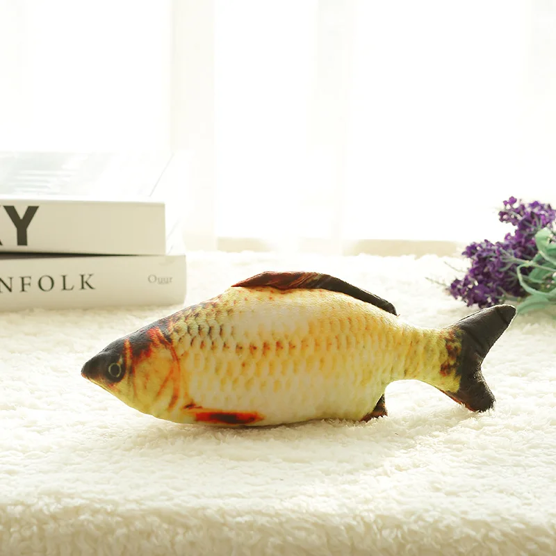 

Simulation Fish Doll Simulation Fish Pillow Electric Fish Simulation Fish Toy Cat Fish Jumping Fish Swing Fish Pet Plush Toy