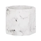 1 шт. подсвечник с мраморным узором восьмиугольный прочный Подсвечник декоративный креативный для ресторана