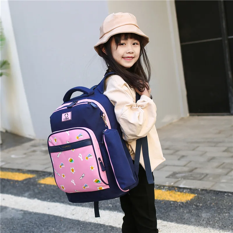 2023 Fashion Children School Bags For Girls Kids orthopedic Schoolbag pink Cartoon Kids School Backpacks Mochila Infantil