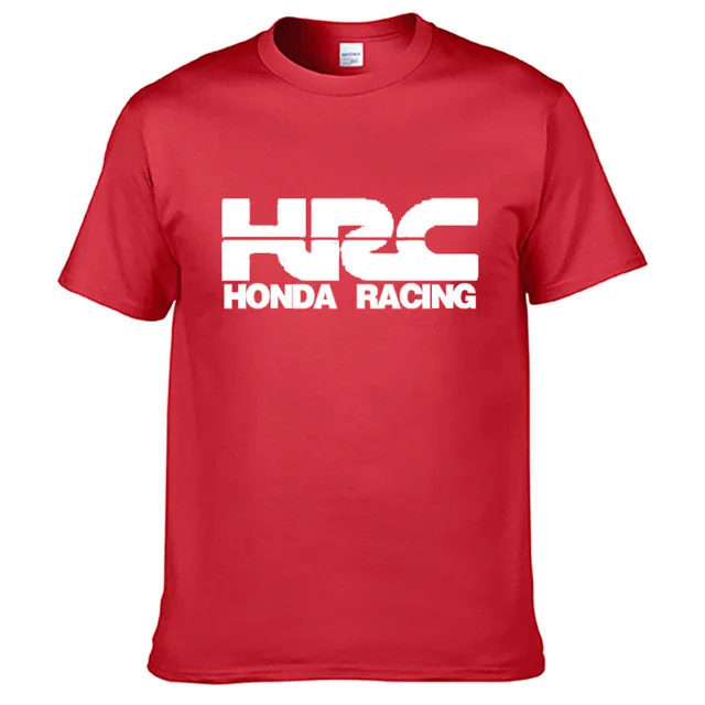 Мужская футболка с коротким рукавом HRC для гоночного мотоцикла летняя