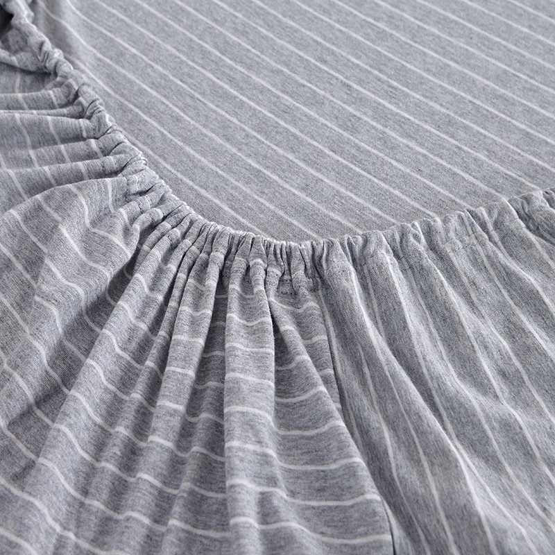 100% хлопок трикотажный матрас защитный с принтом покрывало для кровати простыня