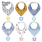 Детские Детский Нагрудник бандана нагрудники с игрушки для режущихся зубов 100% органического хлопка нагрудники суперабсорбирующих слюни нагрудник с Прорезыватель для зубов, для мальчиков и девочек