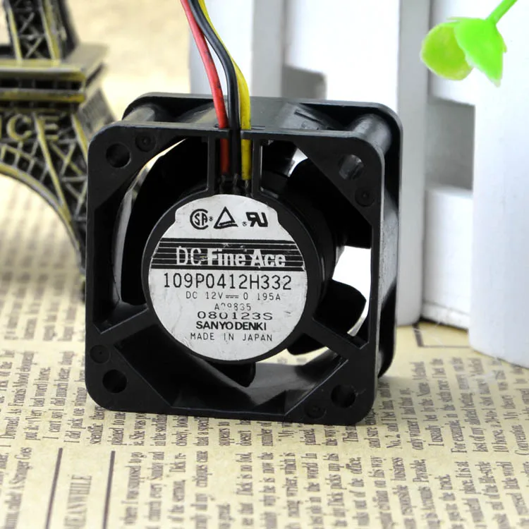 

New original 4028 12V0.195A 109P0412H332 double ball cooling fan speed measurement