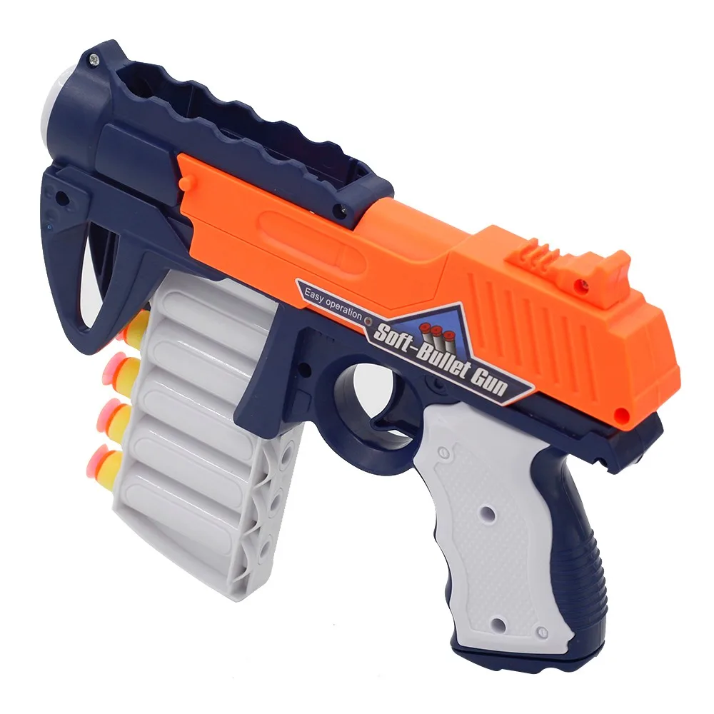 6 стрелочный ручной мягкий пулемет костюм для Nerf пули большой дальности игрушечный пистолет Дротика бластер игрушки для детей хорошая Наружная игрушка