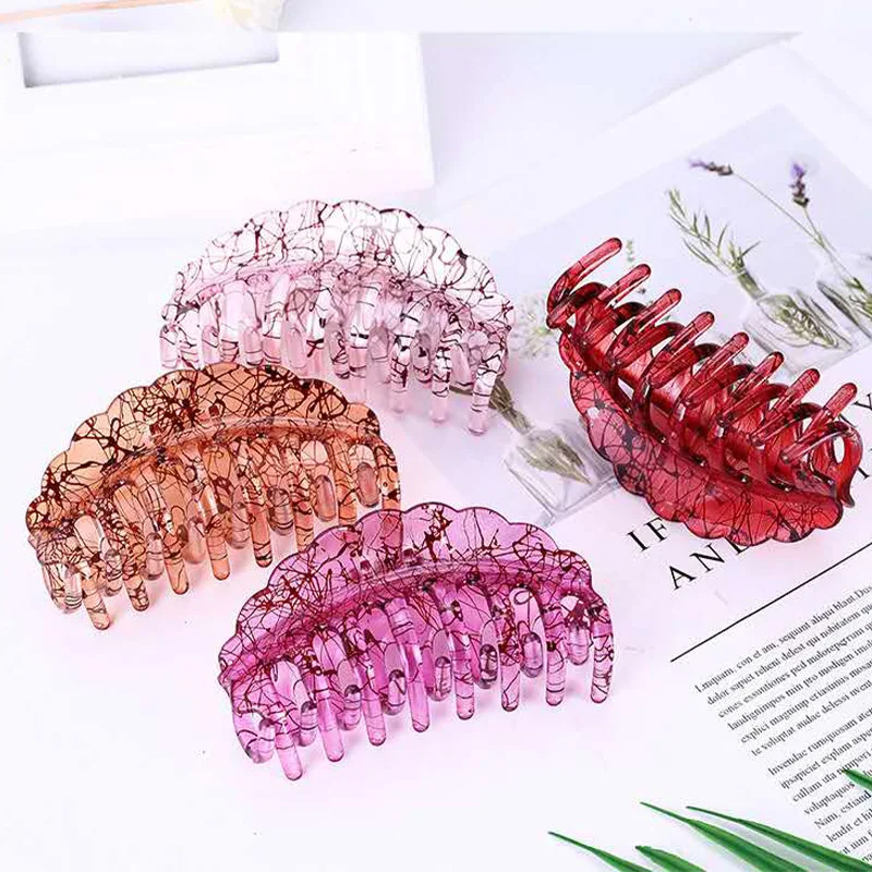 

Korean Version Shark Clips Simplicity Hair Accessories Korean Version Hair Clips Plastic Clips Geometric Multi-color Gripper