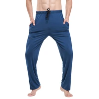 high quality soft mens pajama summer modal cotton lounge pants bottoms tether pocket sleep pants for male casual home trousers