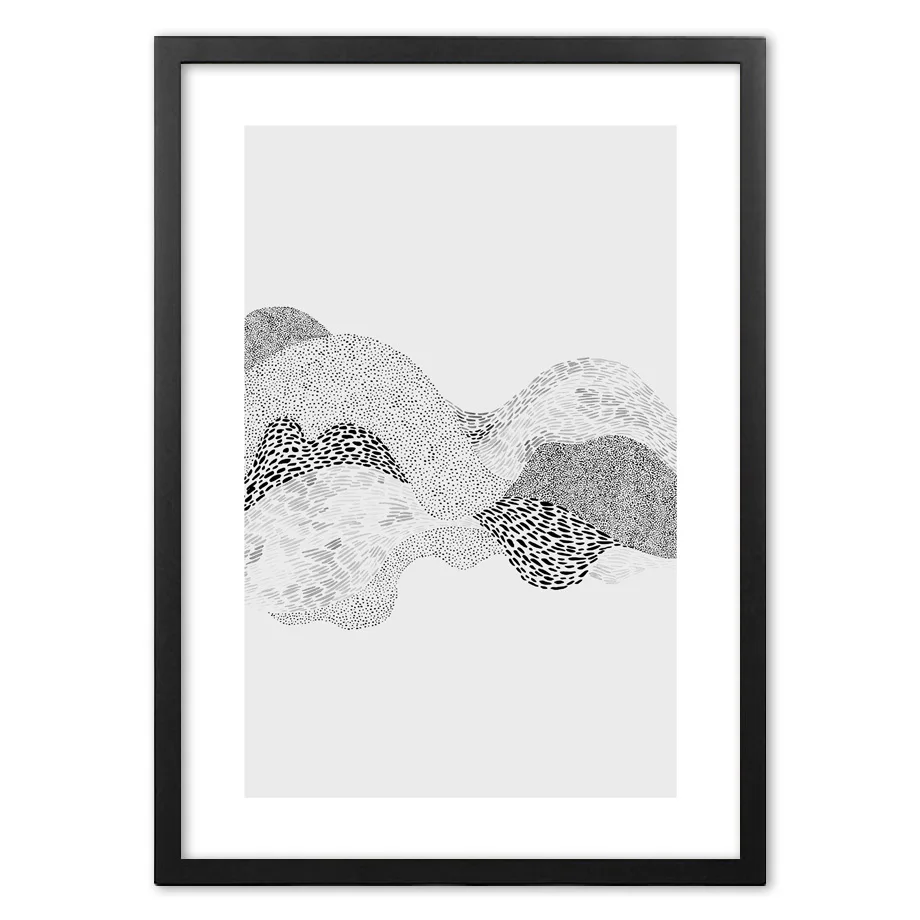 Плотные нестандартные Черные Блоки Абстрактные Художественные обои для