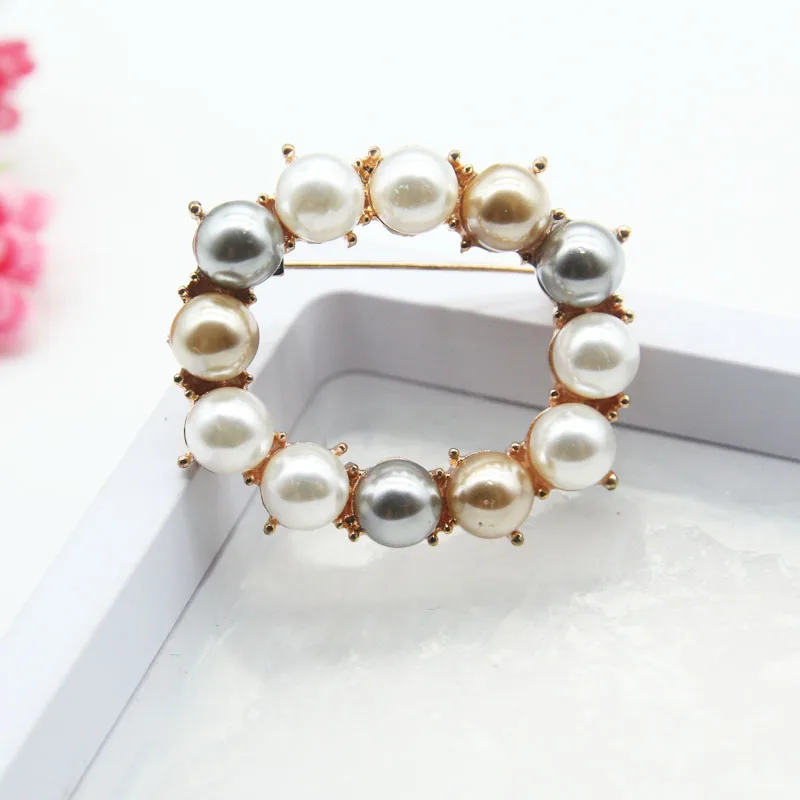 RHao классические круглые броши бриллиантовая брошь для костюма пальто ювелирные