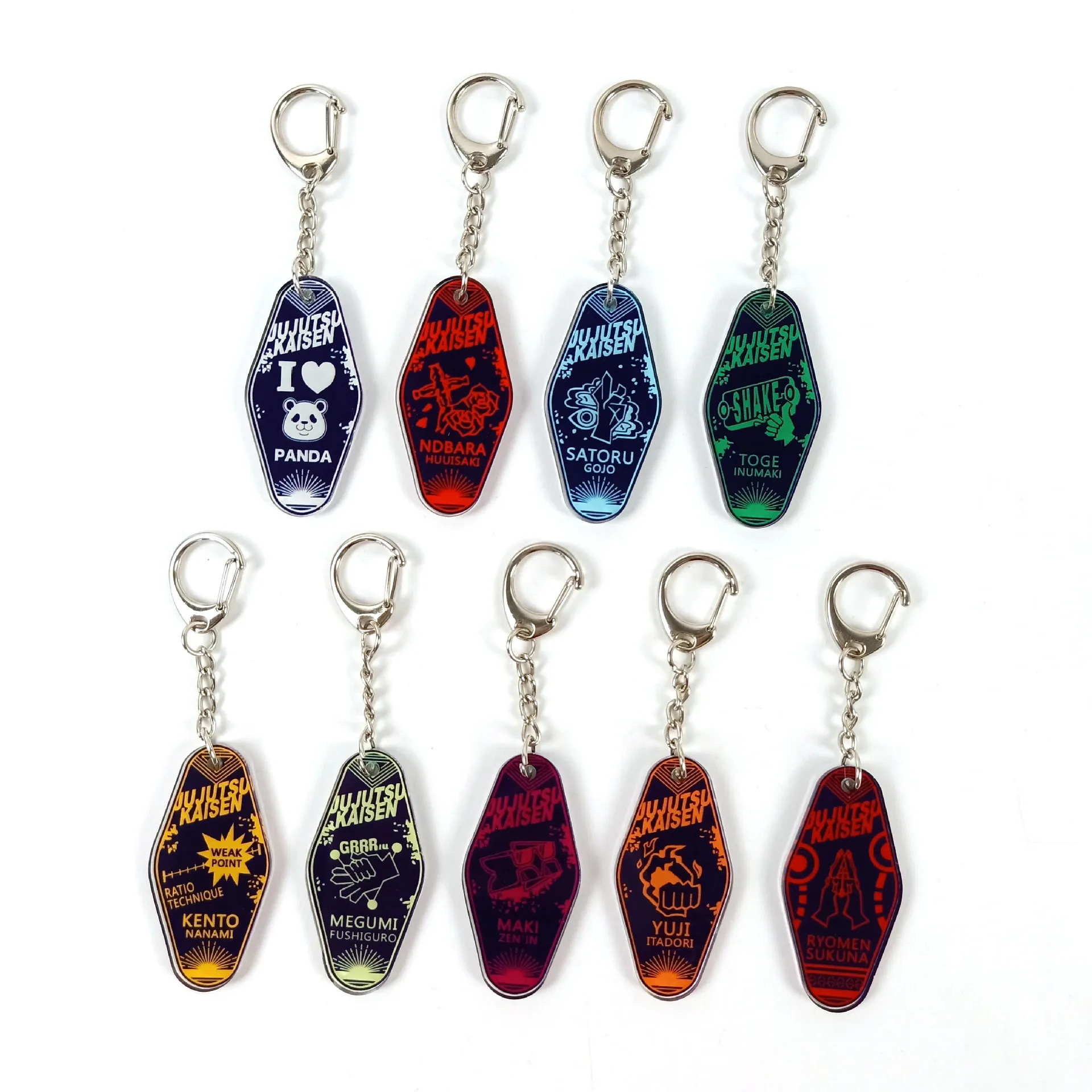 

Anime Jujutsu Kaisen Yuji Megumi Gojo Satoru Keychain Drip Acrylic Animation Peripheral Two-Dimensional Pendant Ornaments Custom