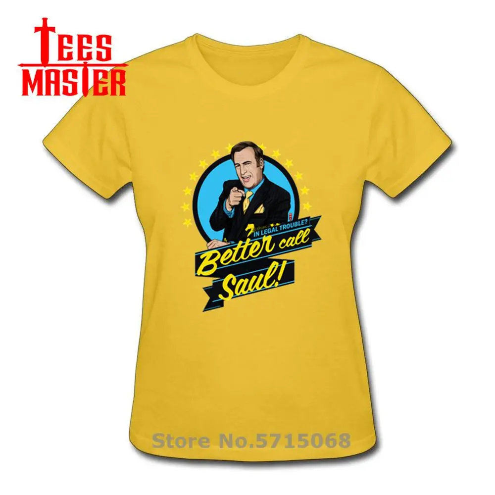 Смешная футболка с надписью Better Call Saul Мужская принтом серийной цифровой печати