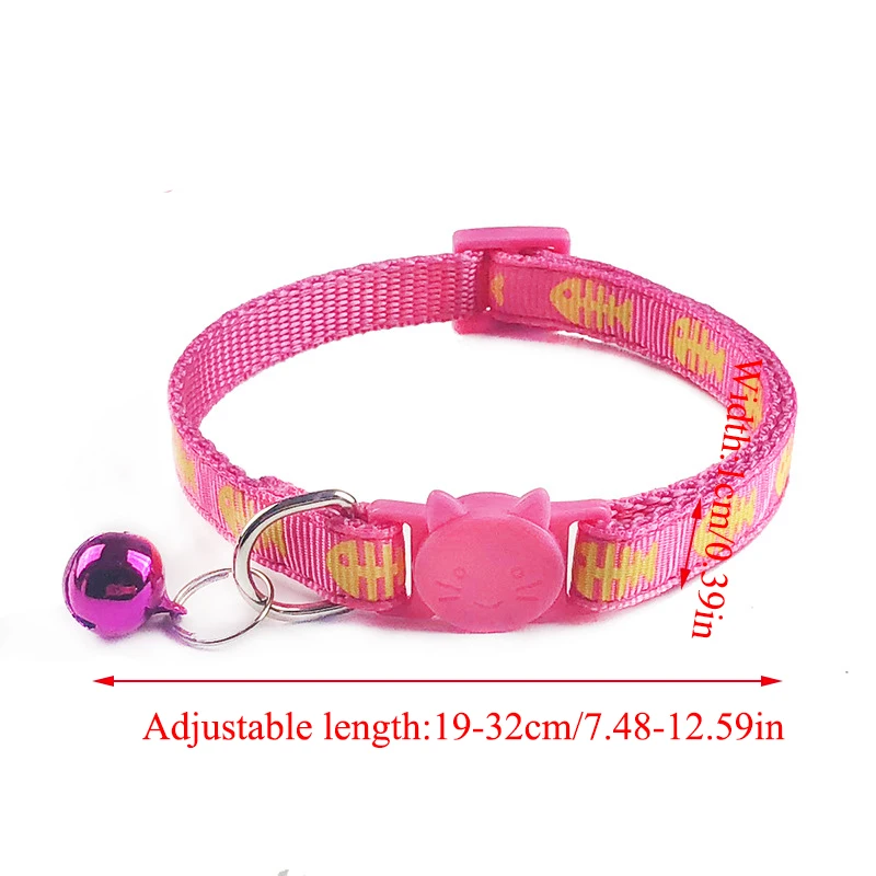 

New Cute Bell Collar For Cats Dog Collar Teddy Bomei Dog Cartoon Funny Footprint Collars Leads Cat Accessories Animal Goods