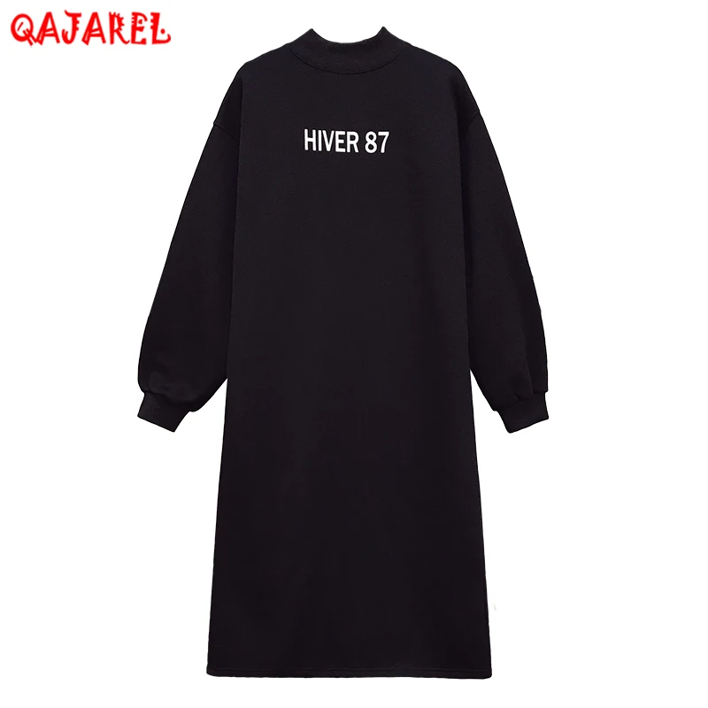 

Женские черные вязаные хлопковые толстые теплые пуловеры, осенне-зимние белые корейские винтажные свитера, новинка 2022, элегантные облегающ...