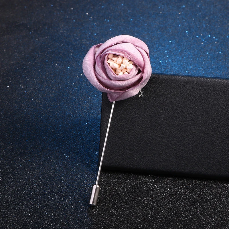 Новинка брошь из ткани сделай сам в виде цветка булавка для лацкана модная