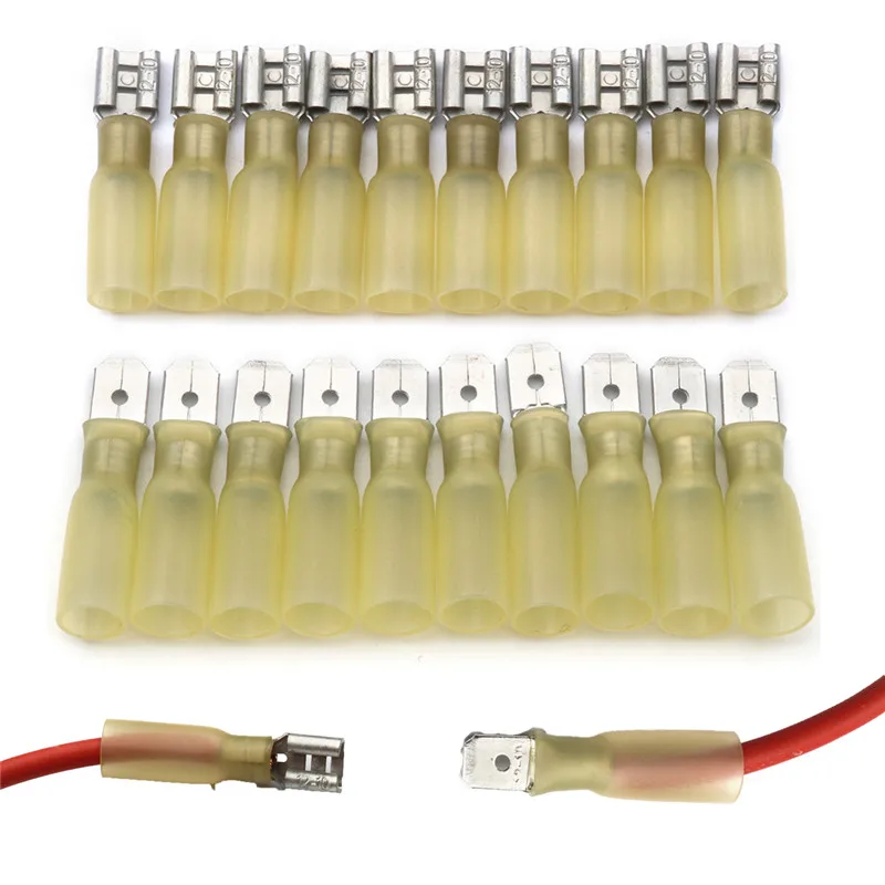 10 шт. обжимные клеммы гнездовой изолированный Соединительный Кабельный