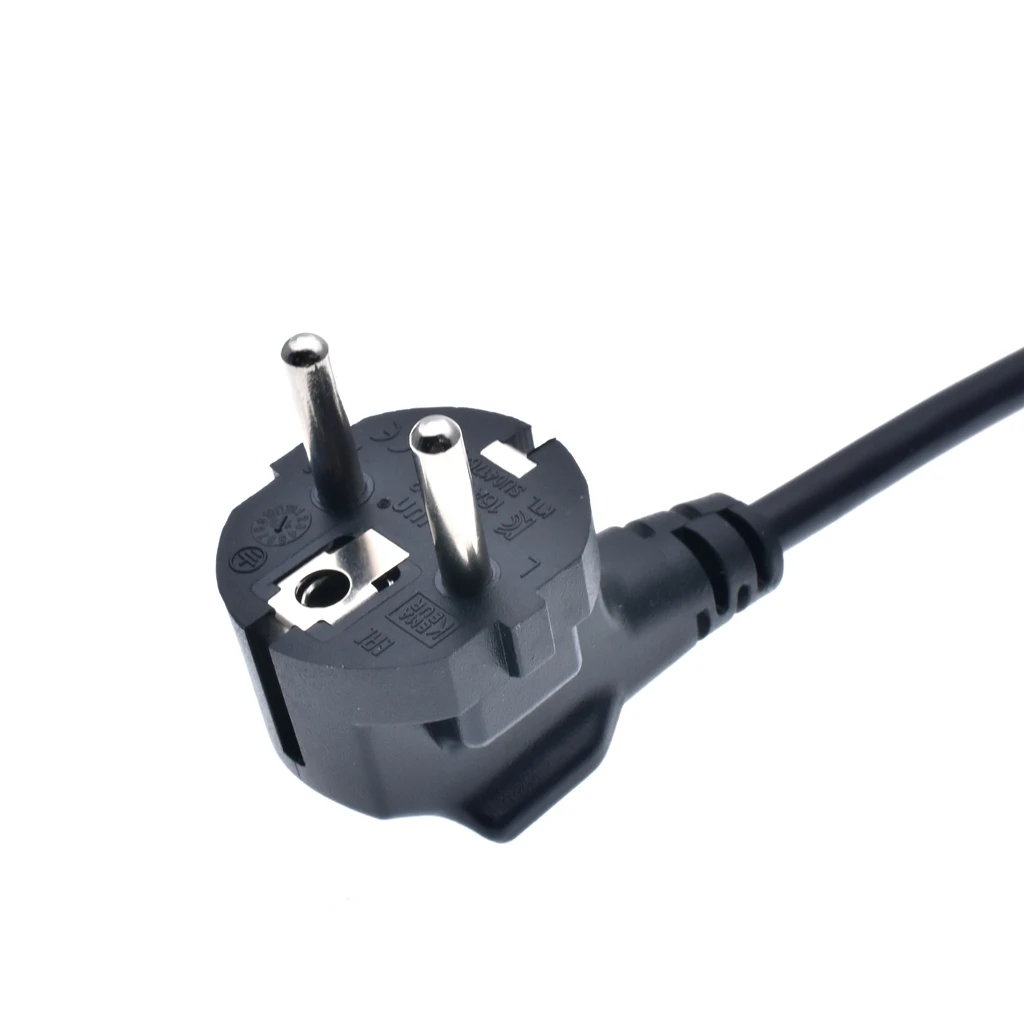 1 фут. Европейский короткий дорожный шнур питания CEE7/7 штекер на гнездо IEC 320 C5 для