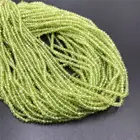 Натуральные зеленые граненые кварцевые бусины Olivine  2 мм 3 мм для изготовления ювелирных изделий, браслетов, ожерелий