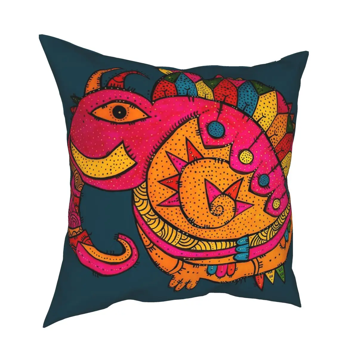 

Elephant In Beautiful India Cushions for Sofa Custom Cushion Covers Decorative Throw Pillows Cover floor pillow for sofa home