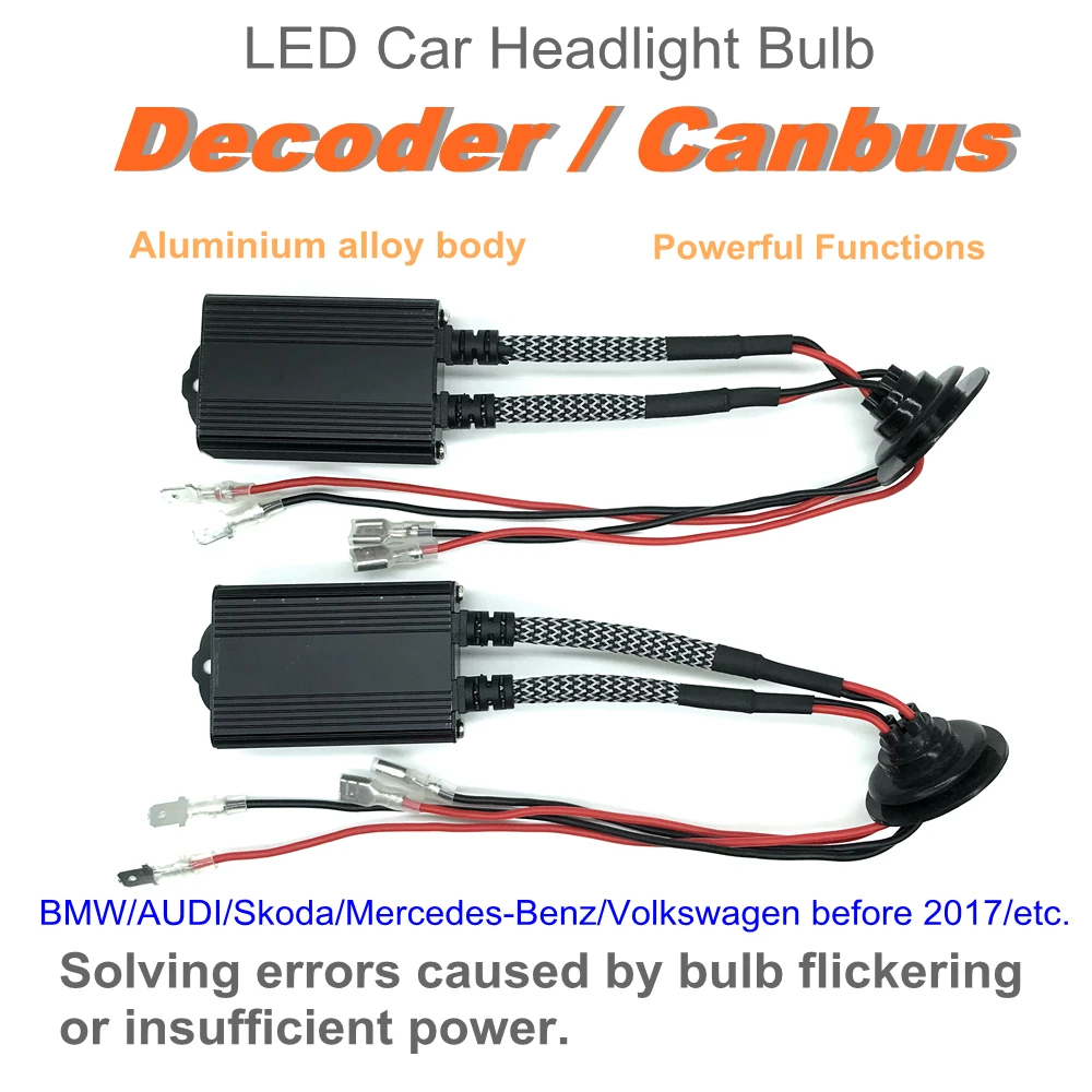 Автомобильный Can шина декодер H7 LED Canbus без помех решает мерцающую нагрузку