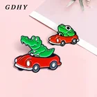 GDHY, лягушка, кролик, волк, искусственные цветы, растения, анатомия, орган, скелет, эмалированная булавка, значок, брелок, подарок для друга