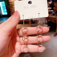 big long golden earrings vintage geometry gold dangle drop earrings for women female chain earring 2021 trend irregular jewelry