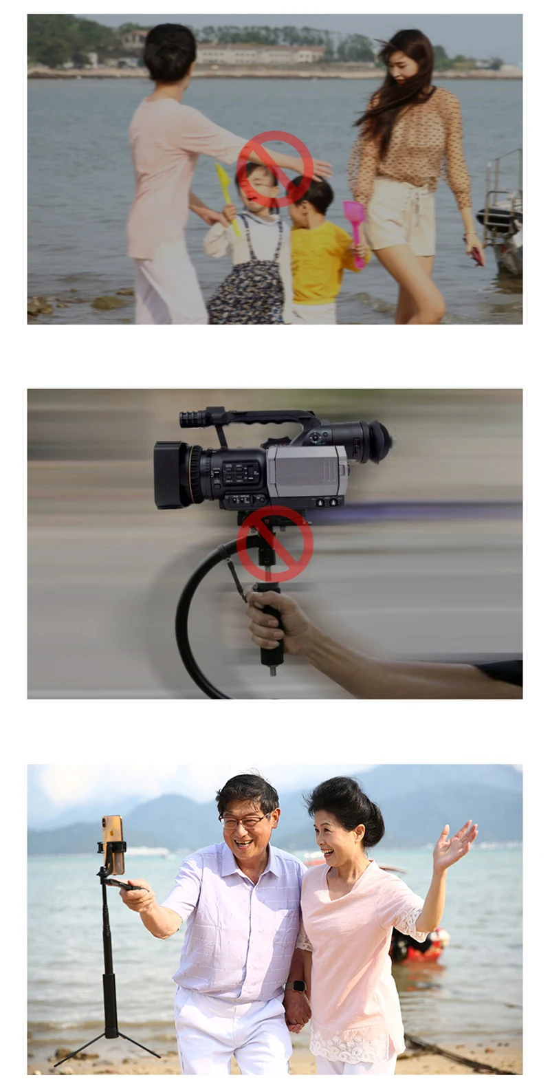 Видео стабилизатор селфи палка Штатив для iPhone Xiaomi huawei Gimbal Bluetooth штатив селфи палка заполняющий свет для мобильного телефона