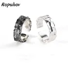 Ropuhov 2021 Новинка Серебристая игла корейский винтажный камень узор кольцо темпераментная Мода Ручные ювелирные изделия
