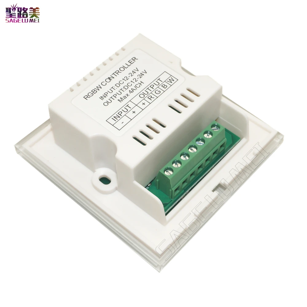 Новинка DC12V 4A * 4CH закаленное стекло панель цифровой сенсорный экран диммер
