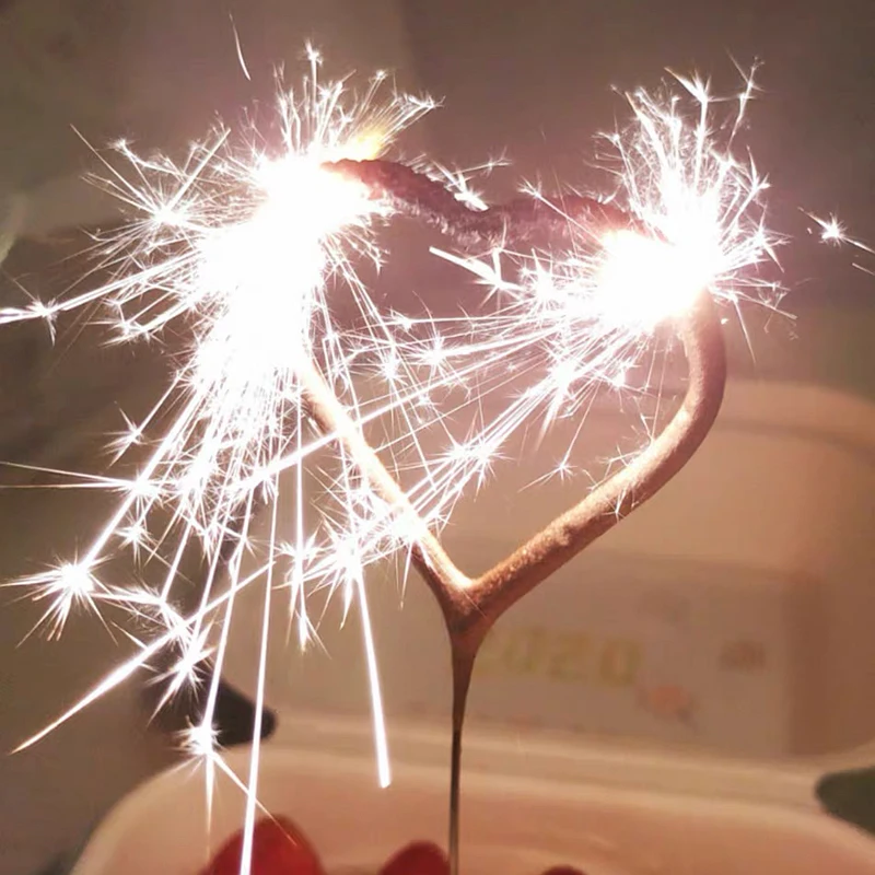 Романтическая звезда Любовь в форме свадьбы День рождения Вечеринка Свечи торт