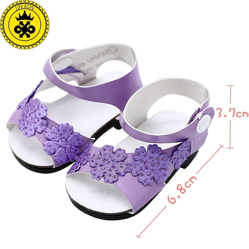 В кукольном стиле Одежда Сапоги ручной работы Туфли с каблуком 7 см для девочек 18