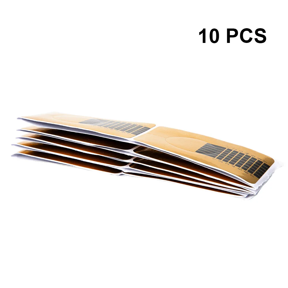 10pcs Nail Form Ladymisty 100 шт французские кончики для наращивания ногтей, инструменты для наращивания ногтей, гелевые наклейки для наращивания ногтей, акриловые кончики для лака для ногтей - Цвет: 10pcs Nail Form