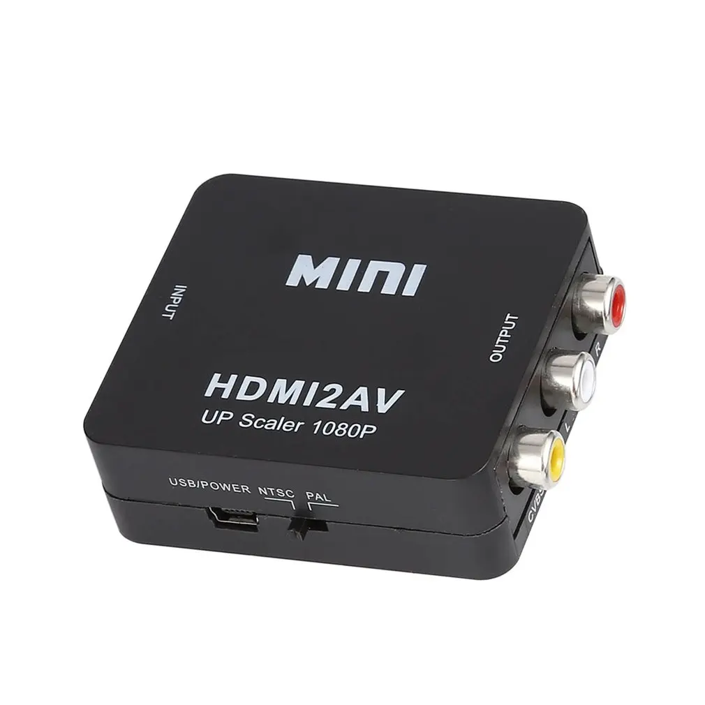 Цифровой hdmi-rca композитный видео аудио AV CVBS адаптер конвертер 720 p/1080 p мини HDMI