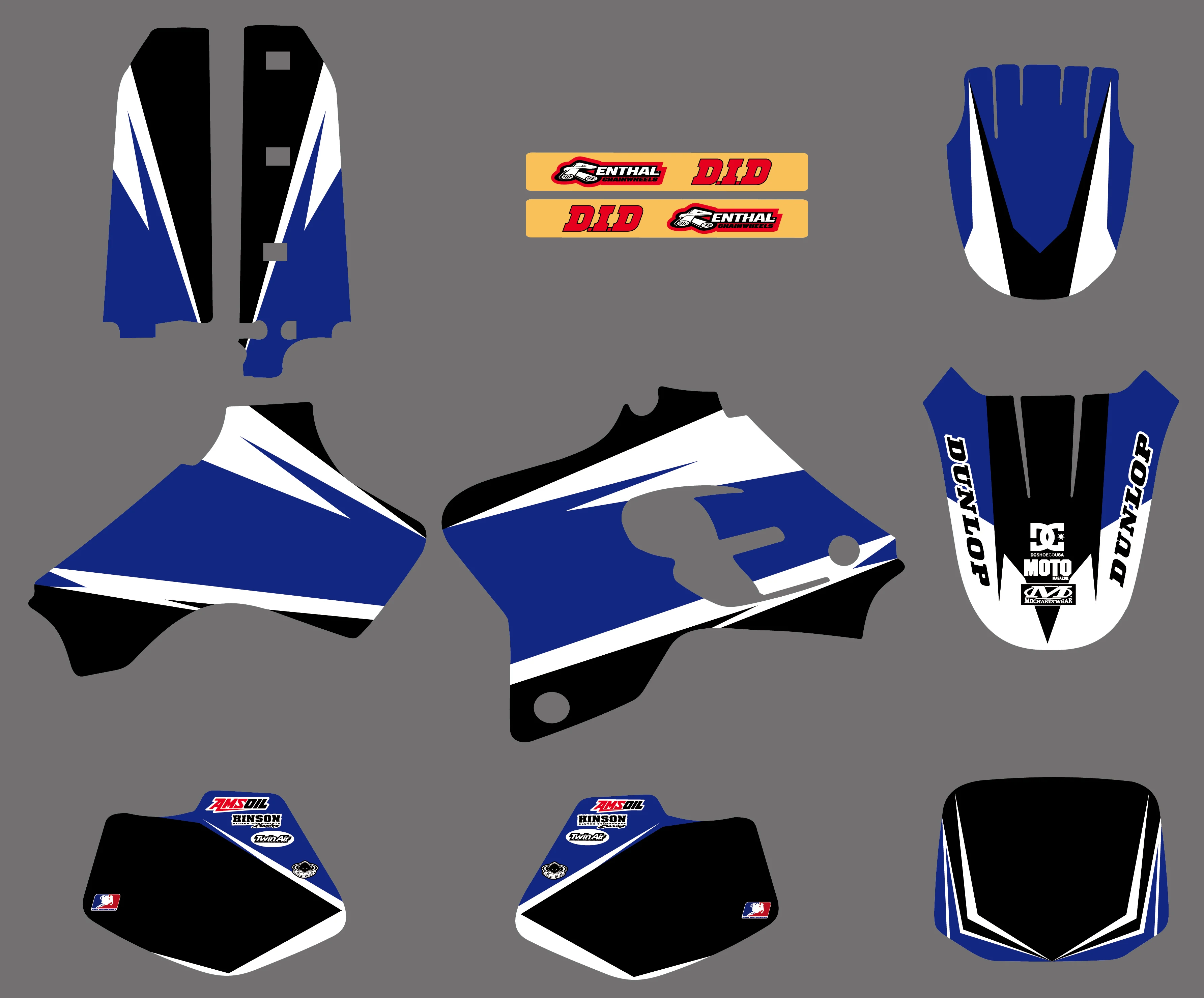 Графические и Фоновые наклейки наборы для Yamaha YZ80 YZ 80 1993 1994 1995 1996 1997 1998 1999 2000 2001 |
