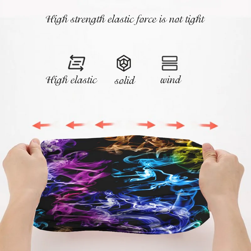 

3D Seamless Universe Galaxy Balaclava Magic Face Cover Warmer Ski Neck Scarf Shield Anti-UV Men Tube Bandana Sun Geometry