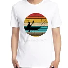 Футболка мужская с коротким рукавом, винтажная тенниска с байдаркой, уличная одежда в стиле Харадзюку