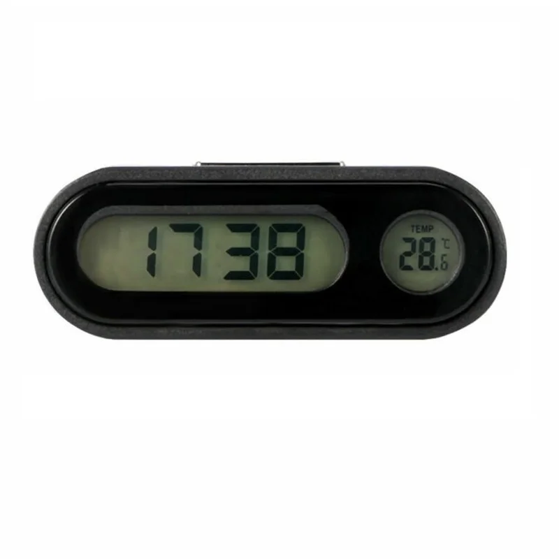 Car Digital LCD Clock &amp Temperature Display Auto Dashboard Clocks Backlight Electronic Screen with Battery | Дом и сад