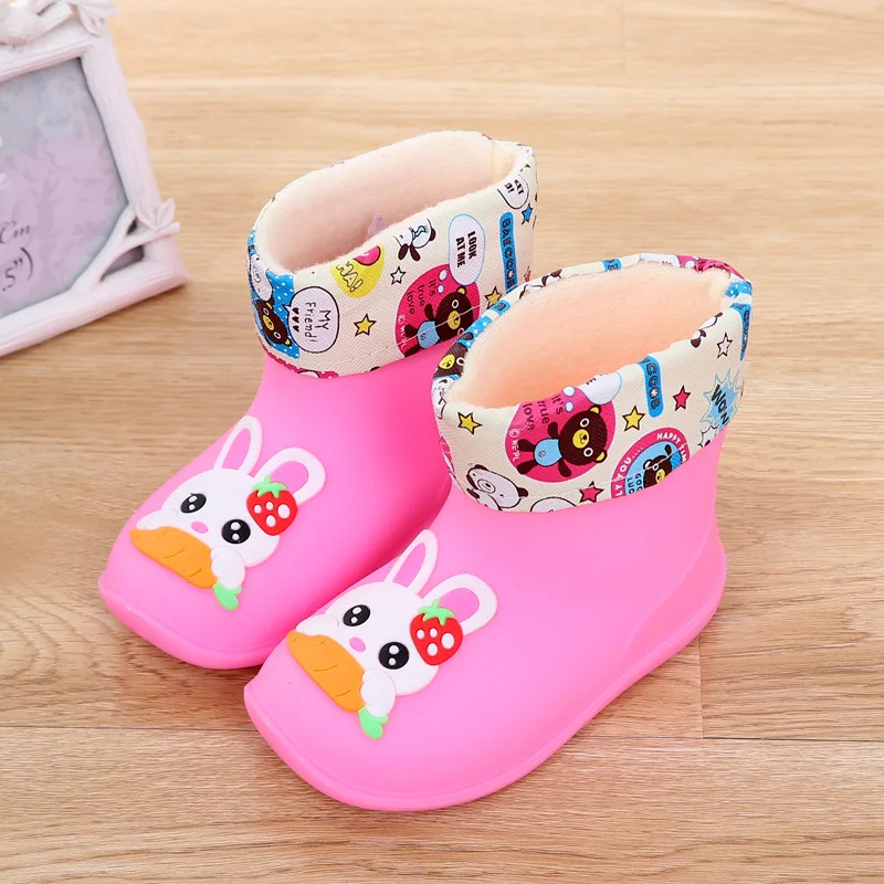 Сапоги детские резиновые непромокаемые из ПВХ мультяшный рисунок всесезонные |